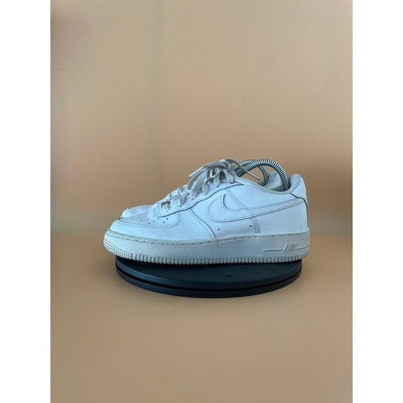 Nike Other - Nike Boys Air Force 1 White Leather Lace Up Low Top Sneaker Shoes Size 6…‍‍
